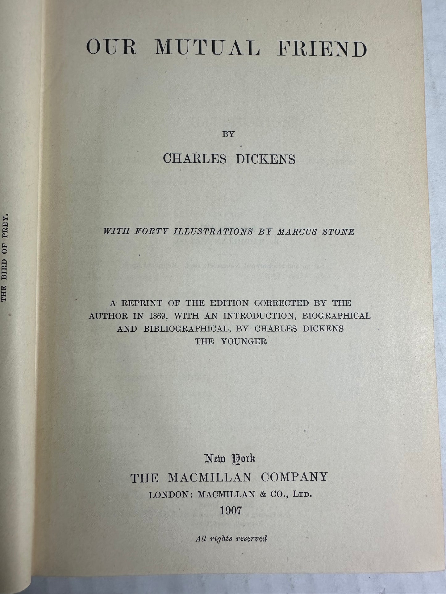 Our Mutual Friend Charles Dickens 1907