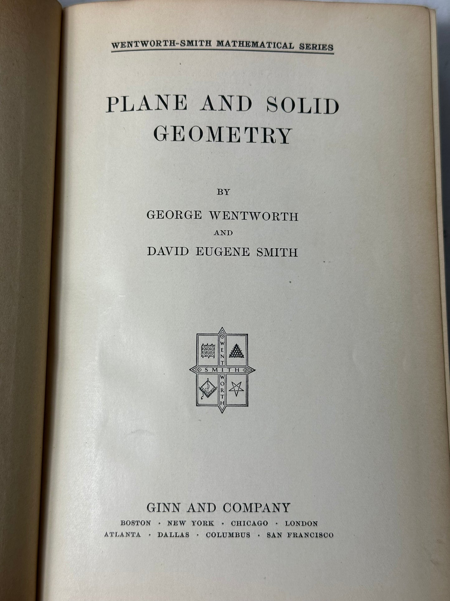 Plane and Solid Geometry by George Wentworth 1913