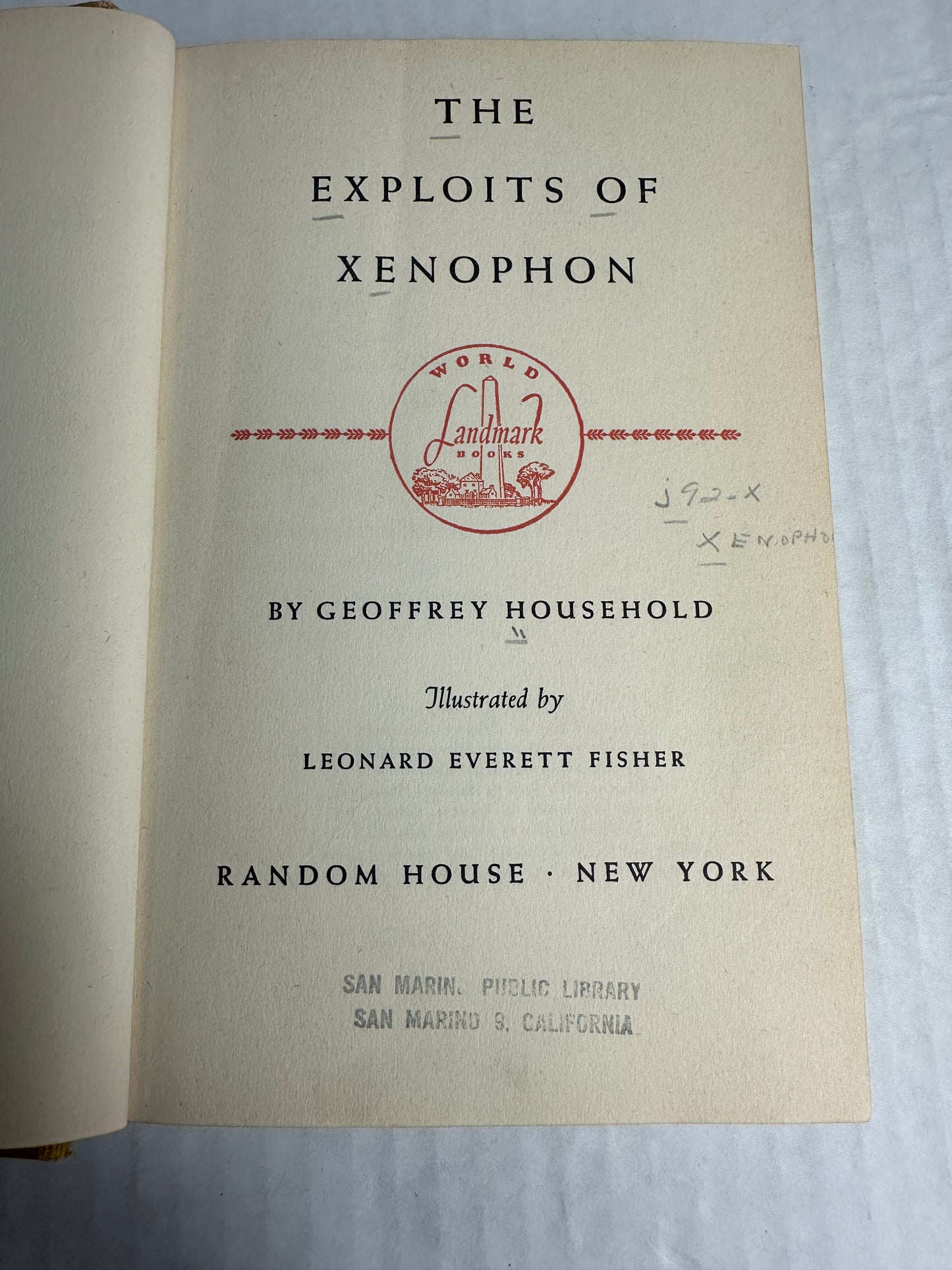 The Exploits of Xenophon Geoffrey Household 1955