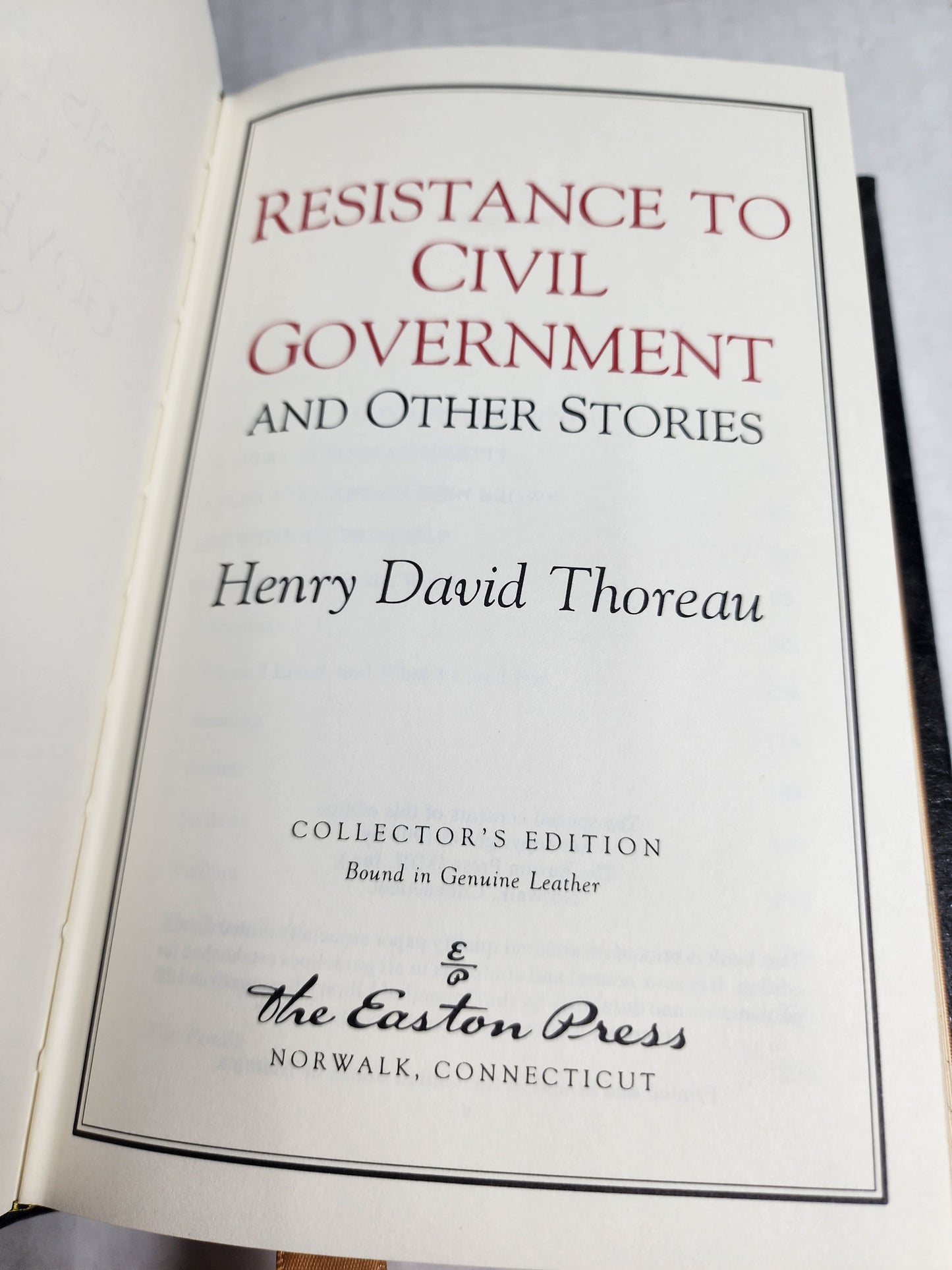 Resistance to Civil Government and Other Writings by Henry David Thoreau