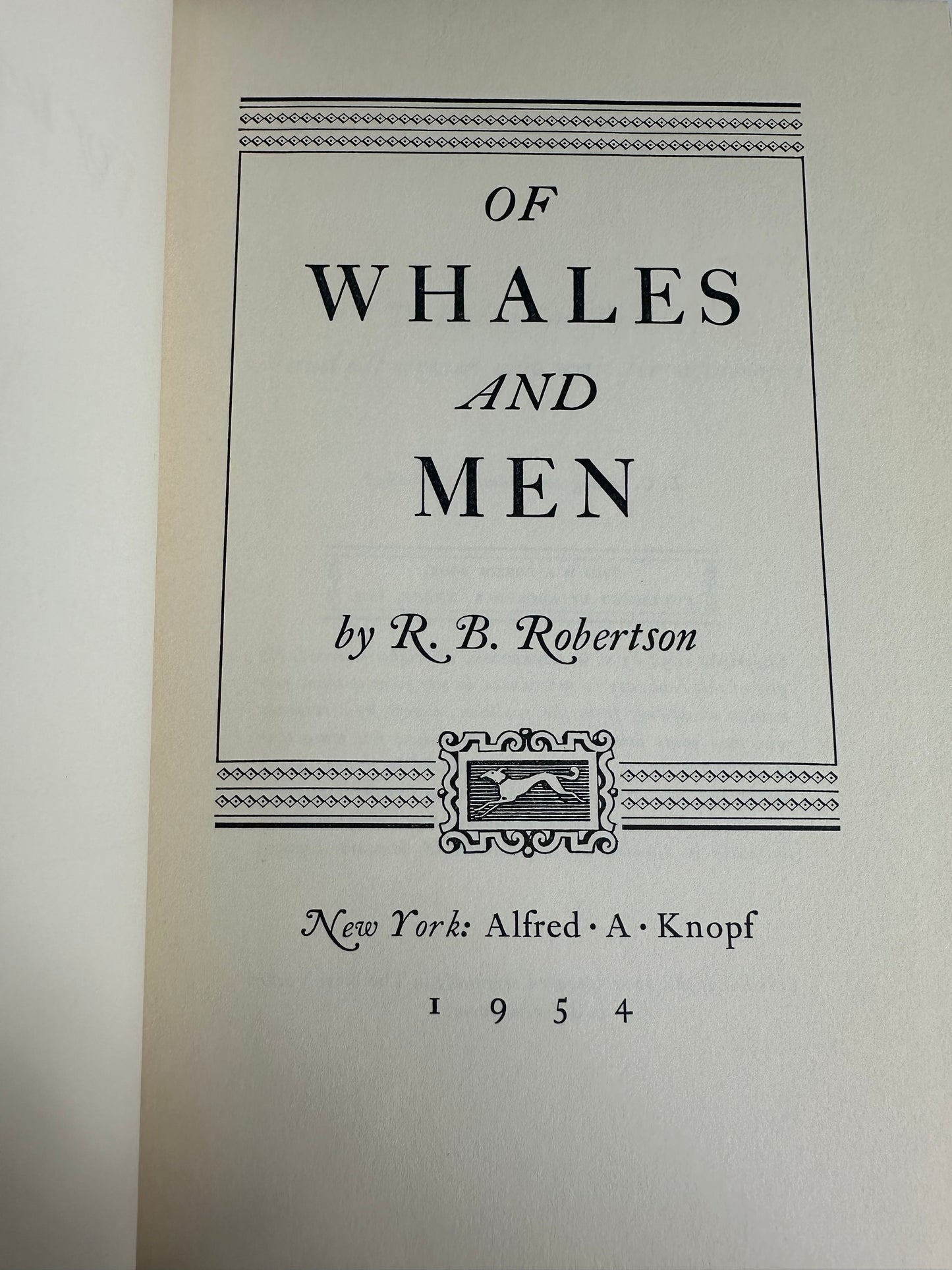Of Whales and Men R. B. Robertson 1954