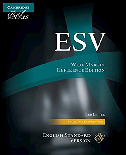 ESV Aquila Wide-Margin Reference Bible, Black Calf Split Leather, Red-letter Text, ES744:XRM - 2414