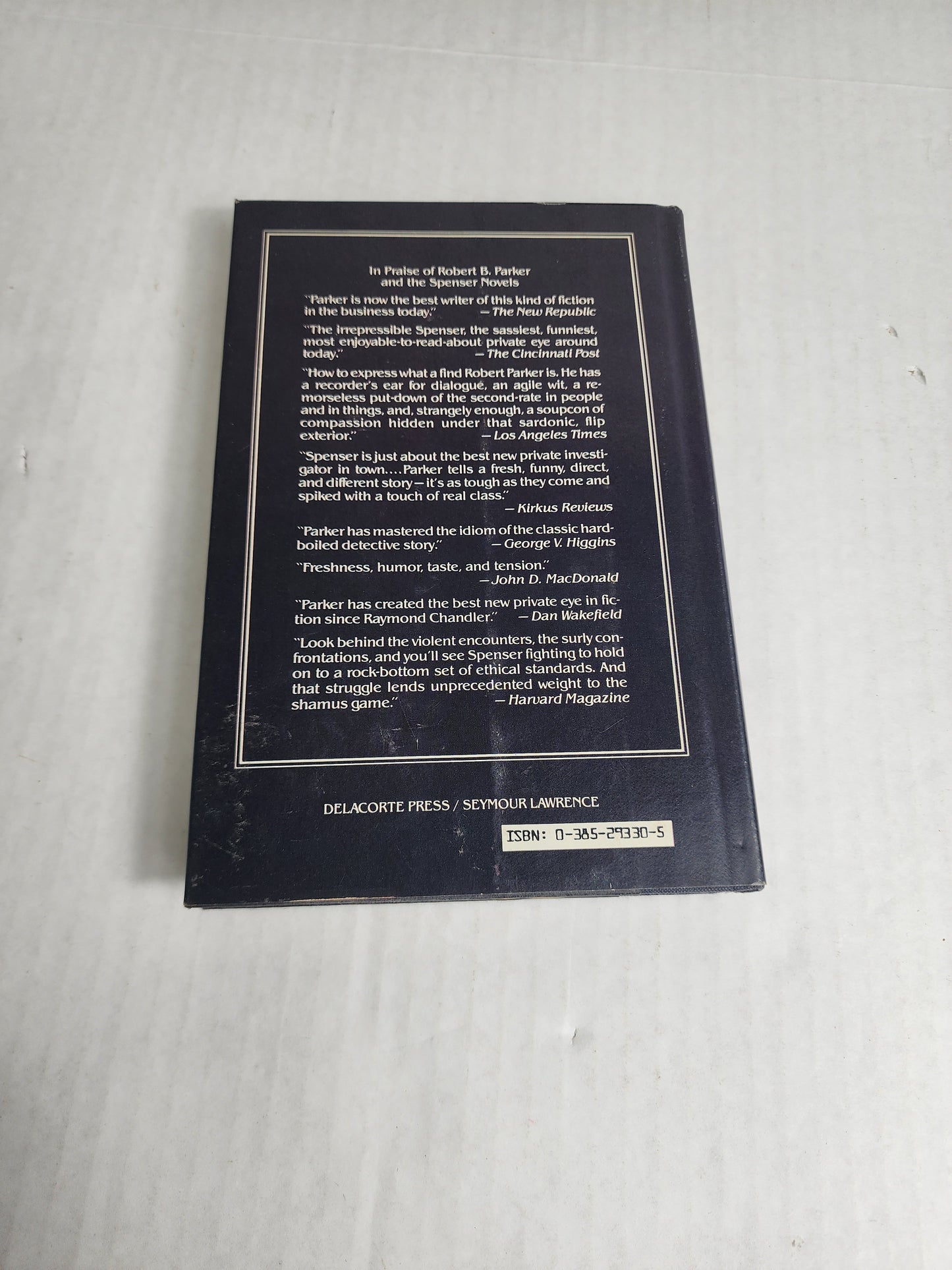 Valediction Robert Parker 1st edition