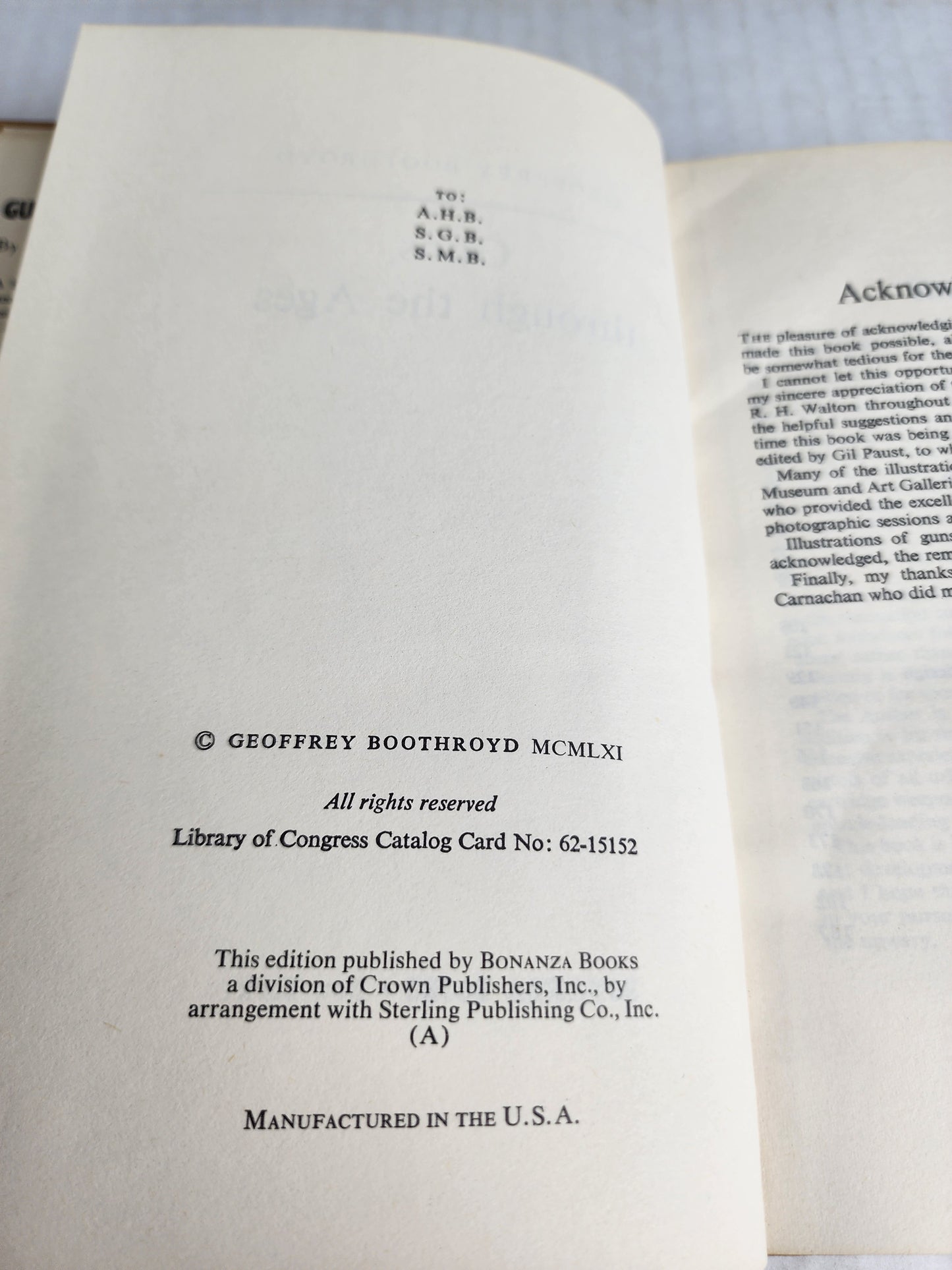 Guns Through the Ages Geoffrey Boothroyd