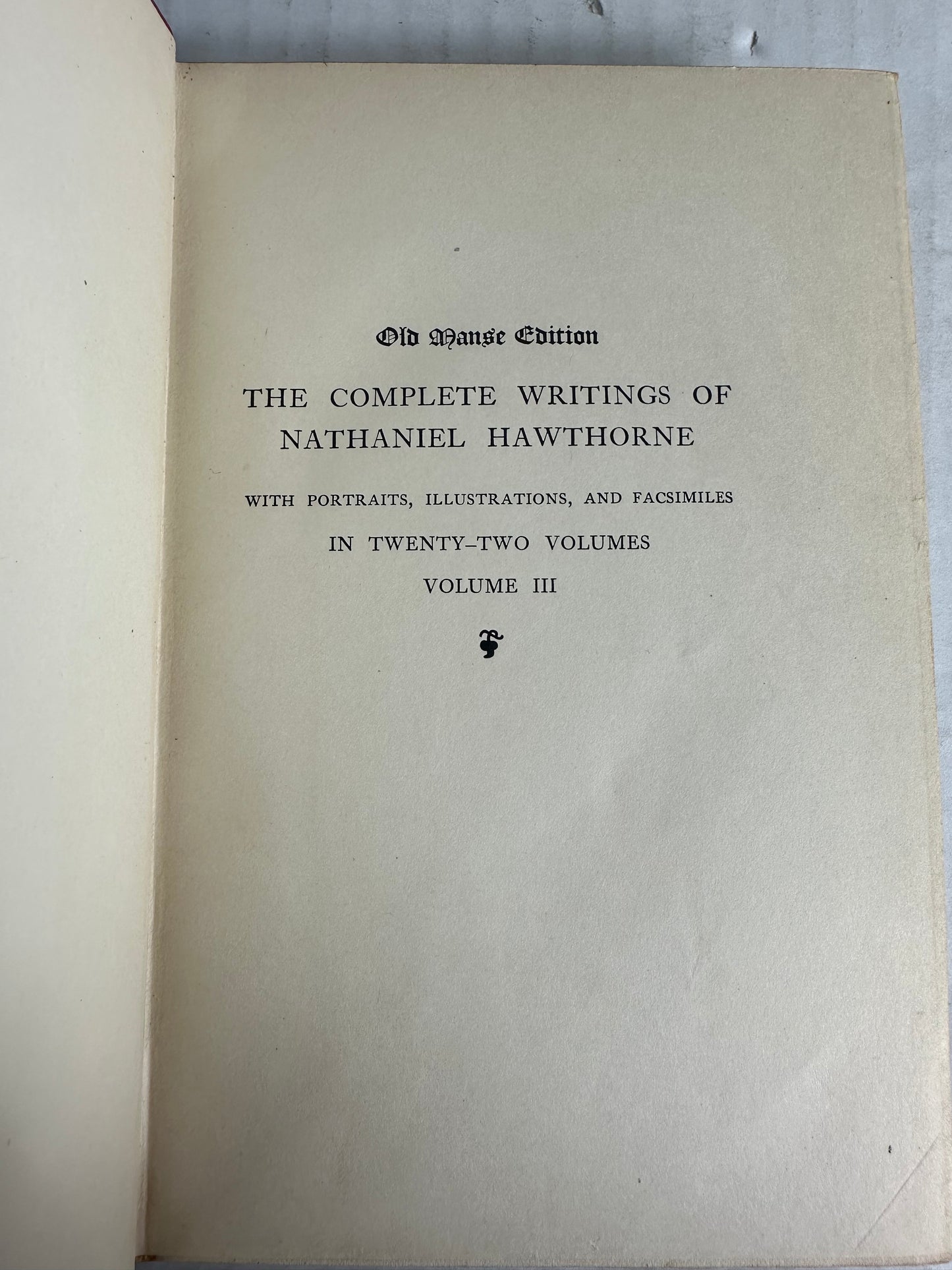 Hawthorne’s Works 1900