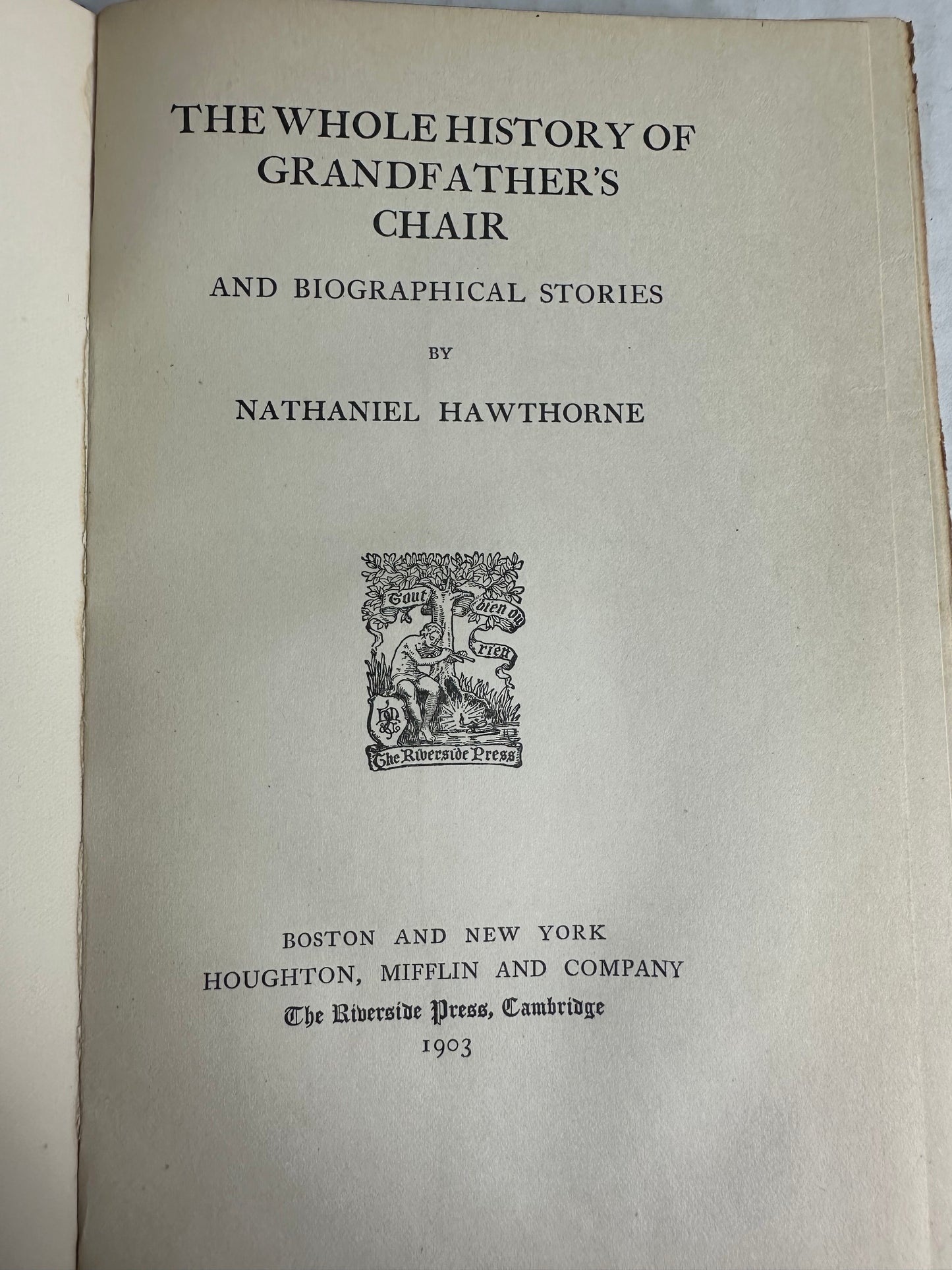 Hawthorne’s Works 1900