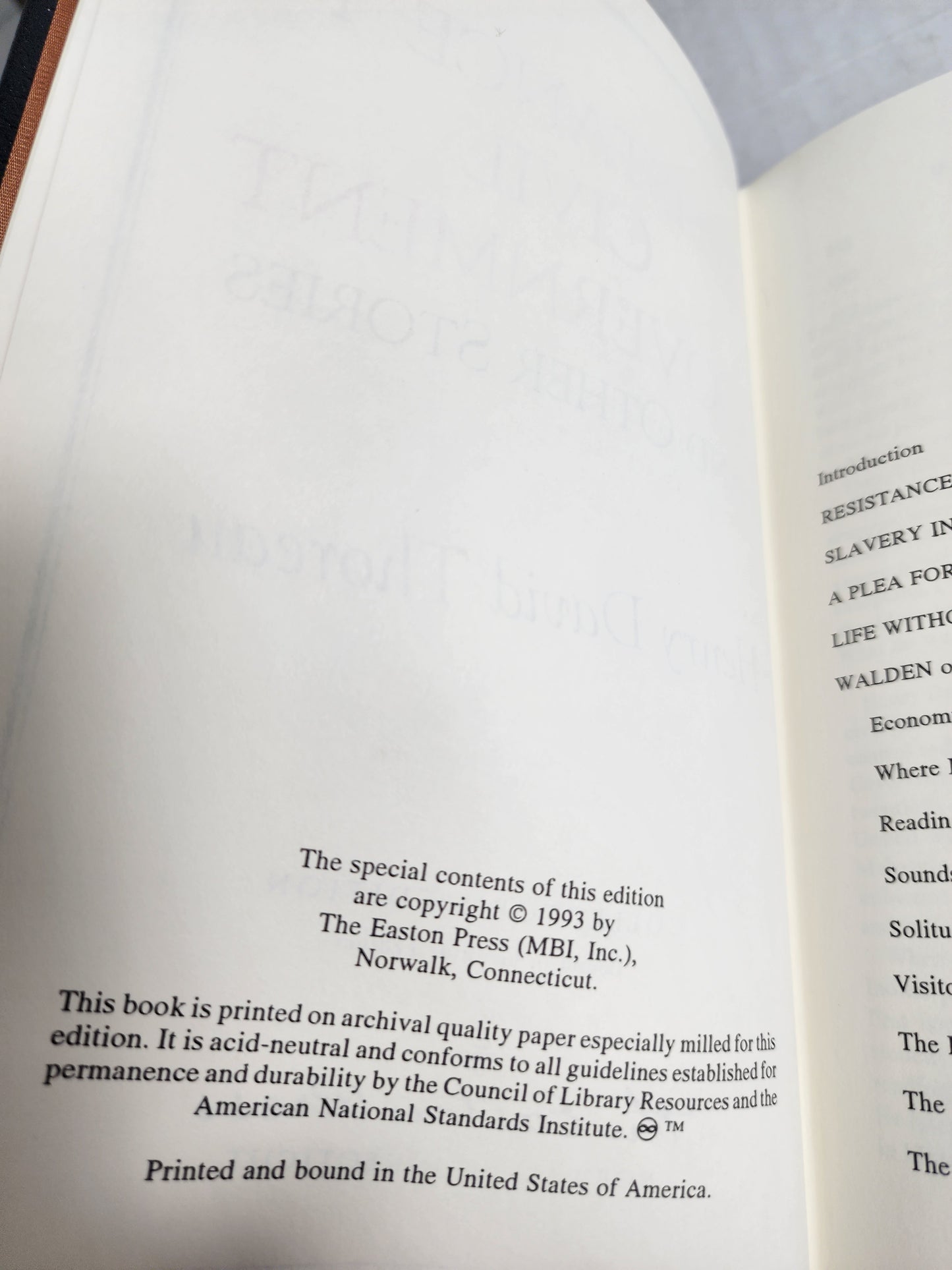 Resistance to Civil Government and Other Writings by Henry David Thoreau