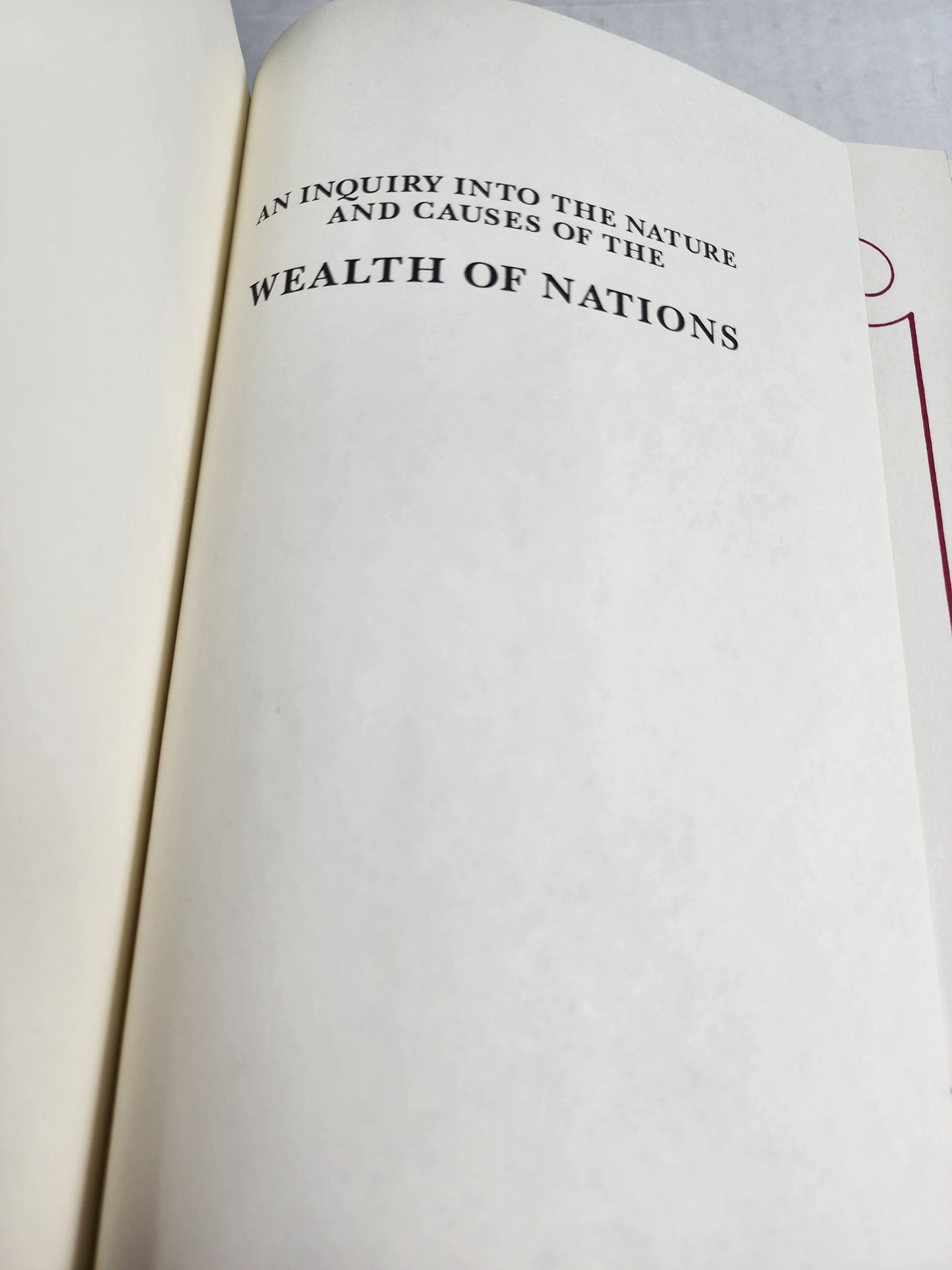 The Wealth of Nations by Adam Smith- Easton Press